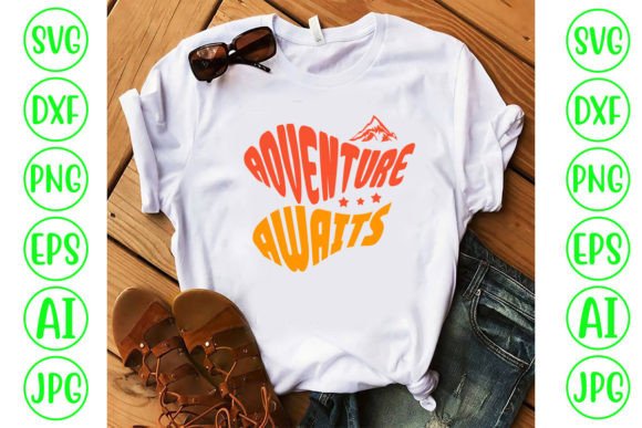 Adventure Awaits Retro SVG