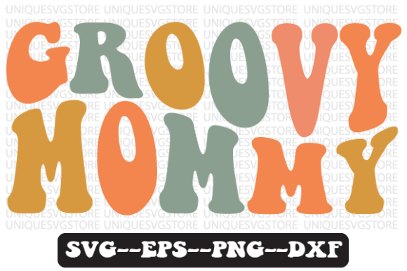 Groovy Mommy Wavy Retro Svg Design Review