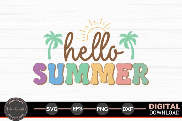 Hello Summer - Summer Retro SVG Review