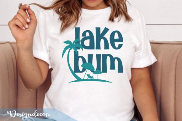 Lake Bum Lake Life Quote Retro Svg Review
