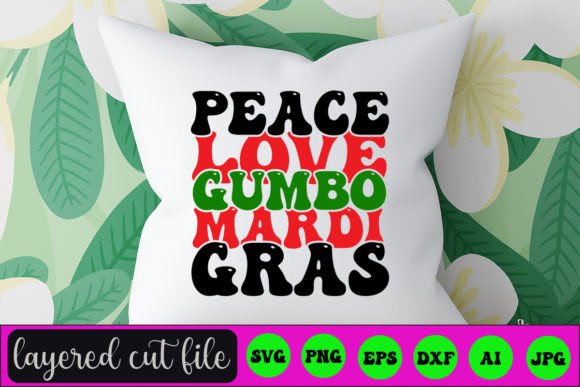 Peace Love Gumbo Mardi Gras RETRO SVG Review