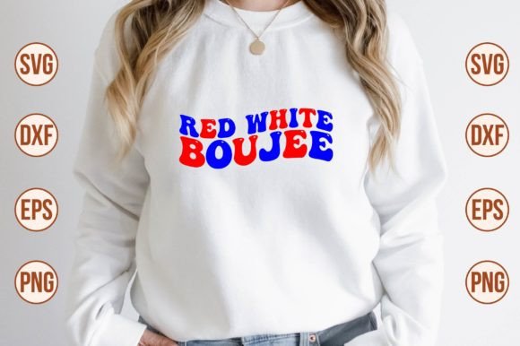Red White Boujee Retro Svg Review