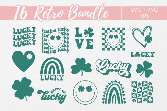 Retro Svg Bundle St Patrick Prints Lucky Review